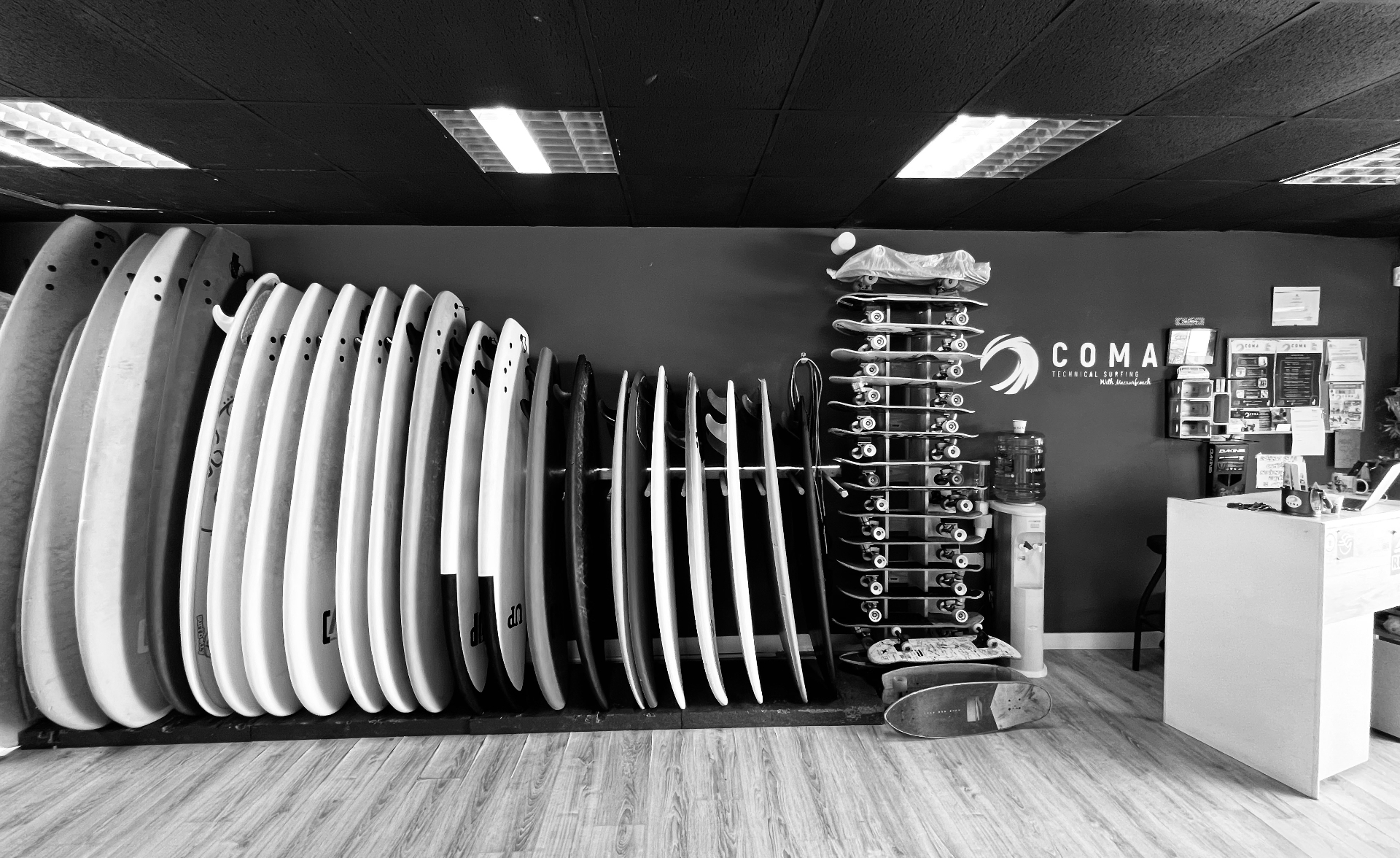 Material de surf y surfskates